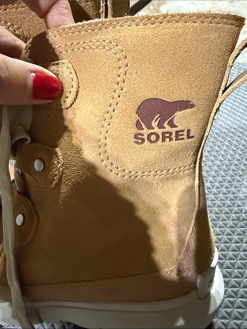 Sorel womens Tan and Gray High-Top Casual Boots - Picture 10 of 10